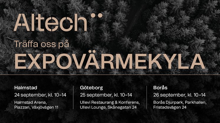 Träffa Altech på Expovärmekyla
