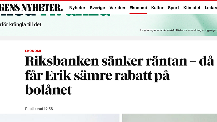 Riksbanken sänker styrräntan och bankerna följer efter - men sänker inte med lika mycket