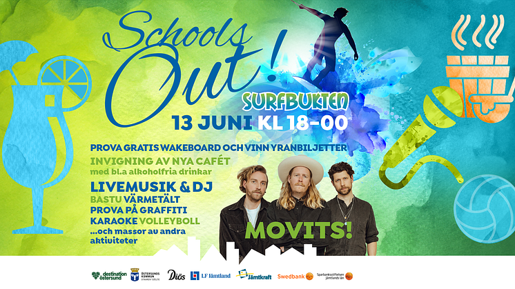 Schools Out  - 13 juni invigs Sommarparken i Surfbukten med hiphop, wakeboard och sommarvibbar