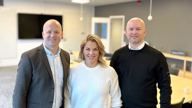 Sunpines David Öquist, Klimakterie-coach Åsa Borgeryd och Kreativgruppens Joakim Hedqvist