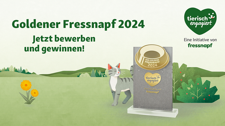 Der Goldene Fressnapf 2024: Die Bewerbungsphase ist gestartet 