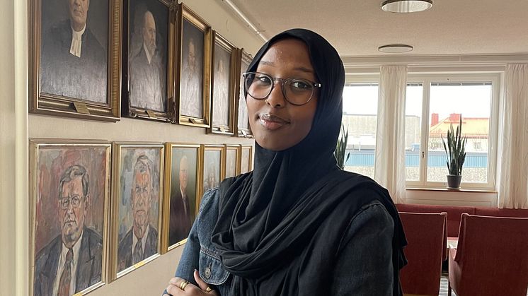 Nya projektledaren Najma Mohamed Omar.