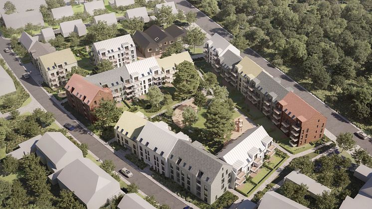 Visualisierung des geplanten Wohnquartiers in Köln-Höhenhaus