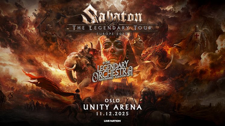 SABATON ER KLARE FOR TURNÉ I 2025!
