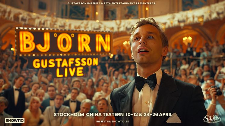 Björn Gustafsson Live till Stockholm i april 2025