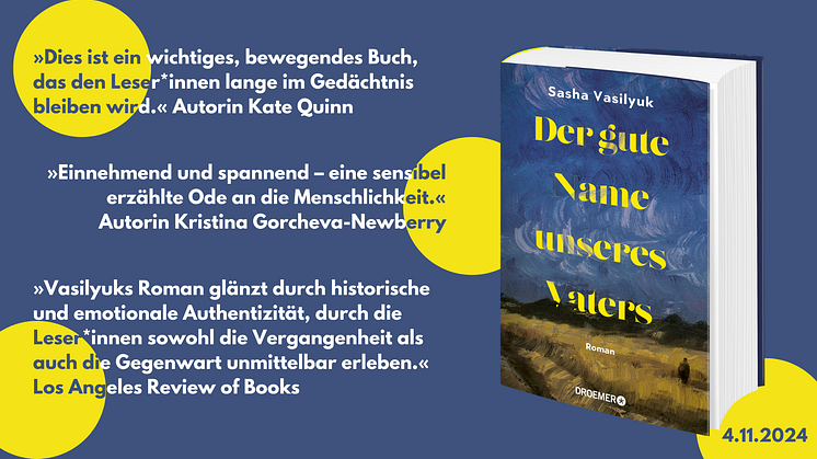 Sasha Vasilyuks wichtiger Debüt-Roman über eine große Lebenslüge, die Zerrissenheit der Ukraine und eine Familie, die zwischen zwei totalitären Regimen gefangen ist