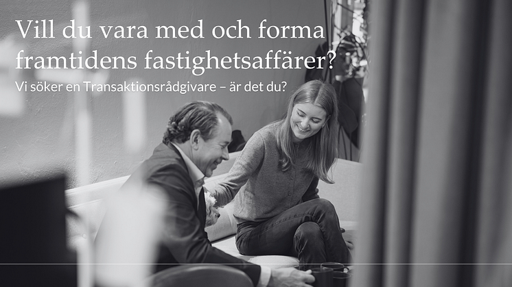 Transaktionsrådgivare till Kommersiella Fastigheter 
