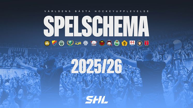 Spelschemat för SHL säsongen 25/26 är släppt. 