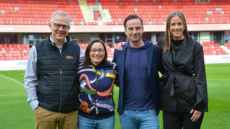 Fv. Joacim Starck, Natalie Hall Serrate, Jens Magnusson och Marika Damberg. 