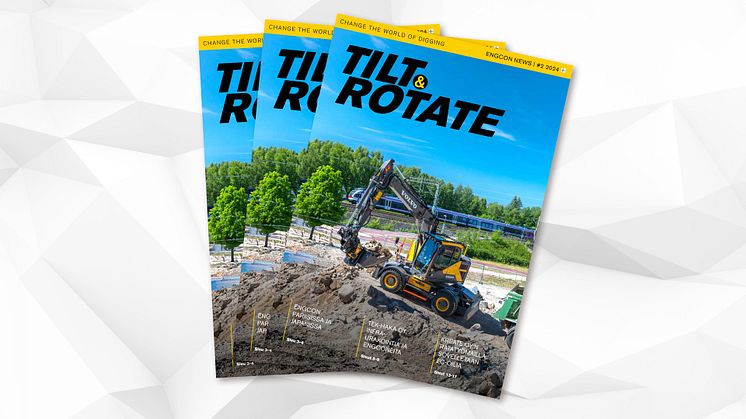 Kaikille kaivukoneista kiinnostuneille – Tilt & Rotaten syysnumero nyt ilmestynyt!