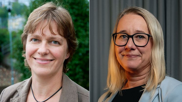 Jenny Lundström (MP) och Cecilia Linder (M). Pressbilder. 
