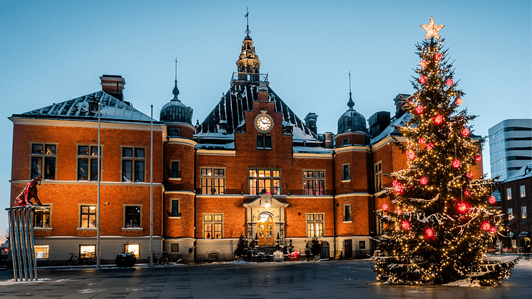 Rådhustorget blir en arena för juliga aktiviteter under december månad, Foto: Philip Avesand / Visit Umeå