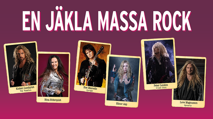 ALLSTAR-PROJEKTET 'EN JÄKLA MASSA ROCK' KLARA FÖR HASSLÖFESTIVALEN!