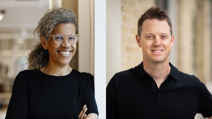 Christina Kazeem och David Saand representerar LINK Arkitektur på Architecture Matters. Foto: Jenny Hammar & Almeräng fotografi