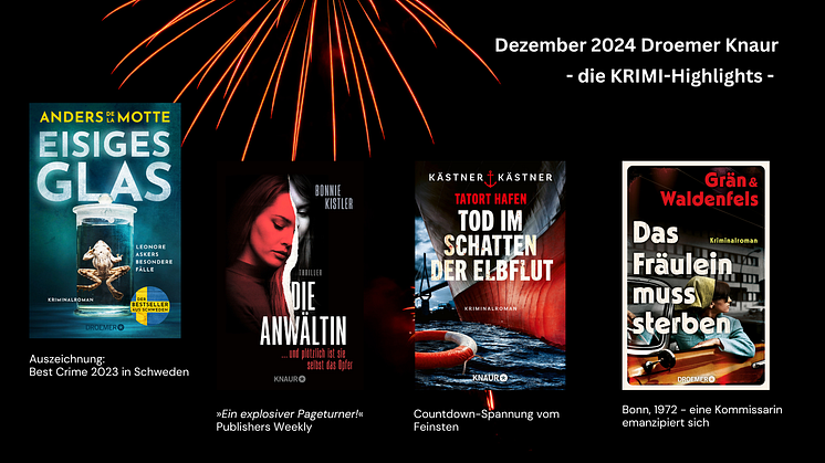 Echt stark: Die Krimis und Thriller im Dezember 2024 bei Droemer Knaur