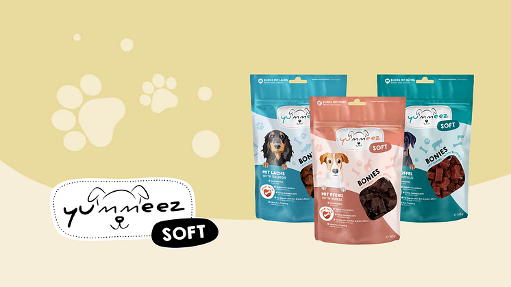 yummeez erweitert Sortiment: Neue SOFT BONIES für Hunde