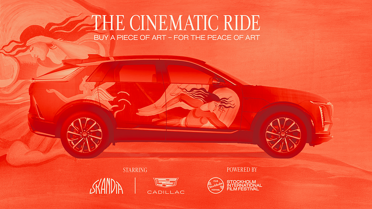 Bid for an Leander Engström decorated Cadillac electric car and save Bio Skandia - A unique meeting of art, film and car culture.