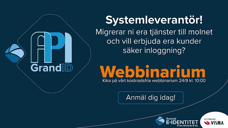 Är du systemleverantör? Kika på vårt kostnadsfria webbinarium.