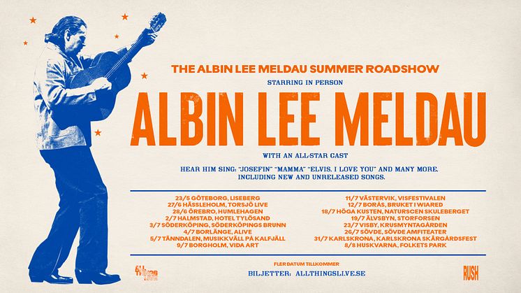 Albin Lee Meldau - sommarturné 2025