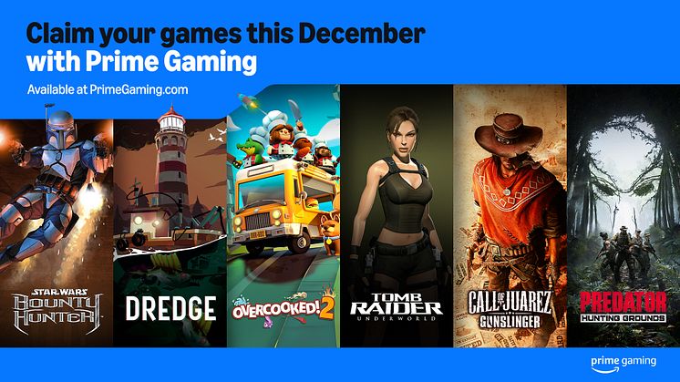 Prime Gaming December Content Update: STAR WARS™: Bounty Hunter™, Quake II, Tomb Raider: Underworld, Overcooked! 2 and More