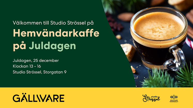 Välkommen till Hemvändarkaffe på Juldagen – en mysig eftermiddag på Studio Strössel