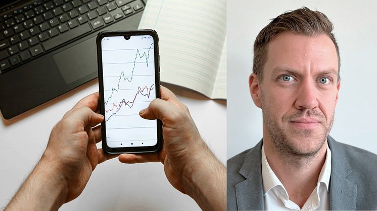Återbrukad mobil som visar att andrahandsmarkanden går upp, Mattias Aronsson försäljningschef på Inrego