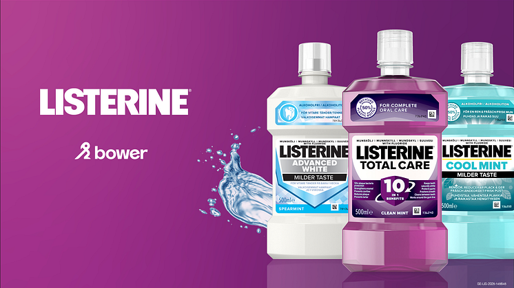 Listerine i samarbete med återvinningsappen Bower
