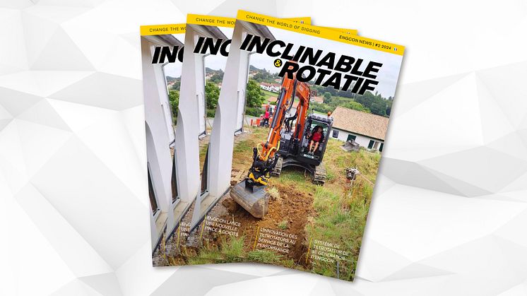Pour tous les passionnés de pelles hydrauliques – un nouveau numéro d’Inclinable & Rotatif vient de sortir !