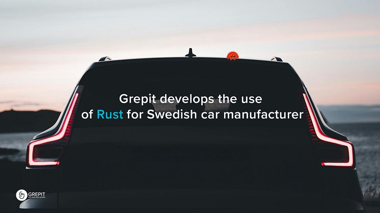 Grepit develops the use of Rust for Swedish car manufacture
