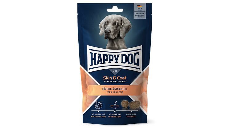 Happy Dog Care Snacks Skin & Coat: Wertvolle Unterstützung im Fellwechsel