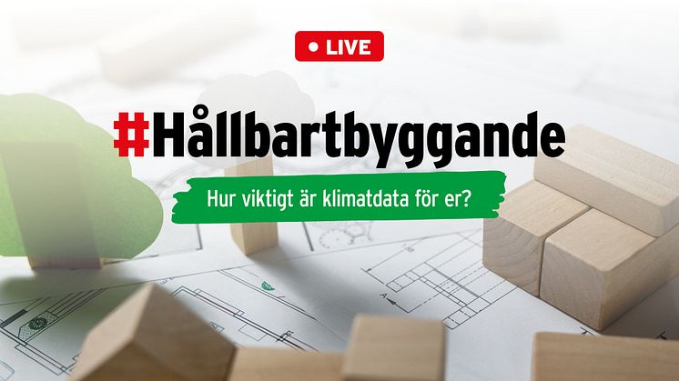 Möt bygghandelskedjan Optimera live i ämnet: hållbart byggande och klimatdata!