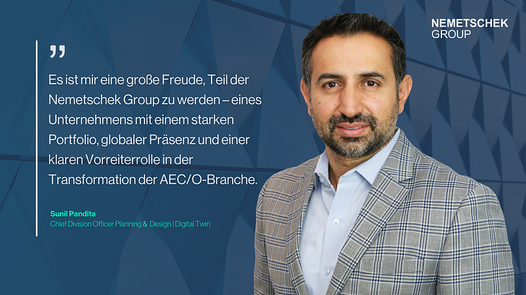 Nemetschek Group ernennt neuen Chief Division Officer Planning & Design Division und Digital Twin Business Unit