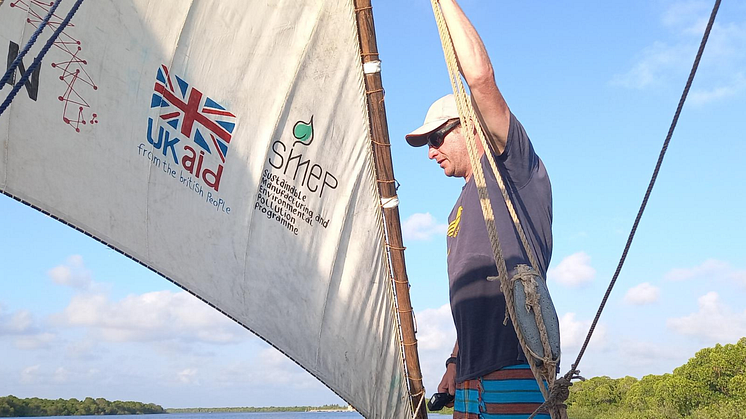 Simon Scott-Harden from Northumbria University is pictured in Kenya.