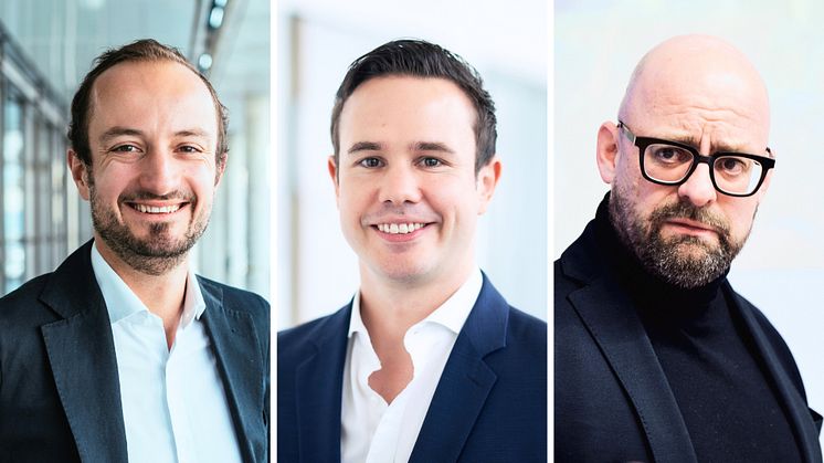 v.l.n.r.: Erik Maier, Dominik Kanbach, Henning Zülch (© HHL/Daniel Reiche)