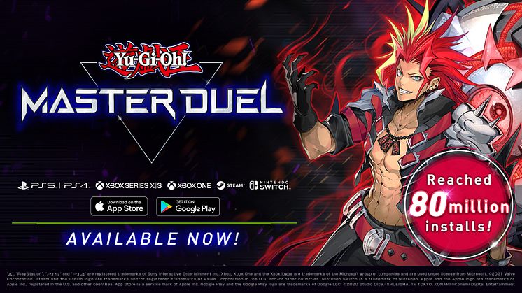 YU-GI-OH! MASTER DUEL CELEBRATES 80 MILLION DOWNLOADS