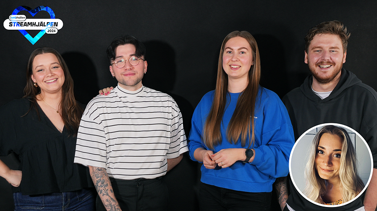 Från vänster: Matilda "Msmedius", Jonathan "Chosenba", Amanda "Ebiisan", Marcus "Tutsi!", infälld: Lin "SWE_Beforewefall"