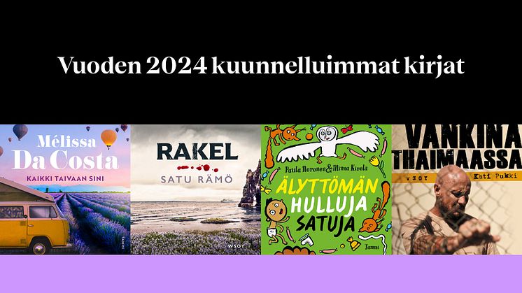 Kuunnelluimmat äänikirjat 2024: Hulluja satuja jo neljättä kertaa vuoden kuunnelluin lastenkirja, Satu Rämöä ja Mélissa Da Costaa kuunneltiin koko vuosi