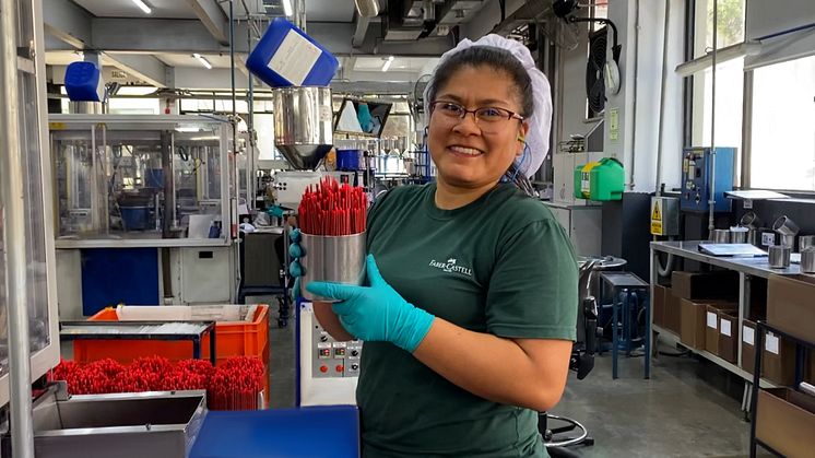 Zufrieden mit dem Geschäftsverlauf: Faber-Castell Markerproduktion in Lima, Peru