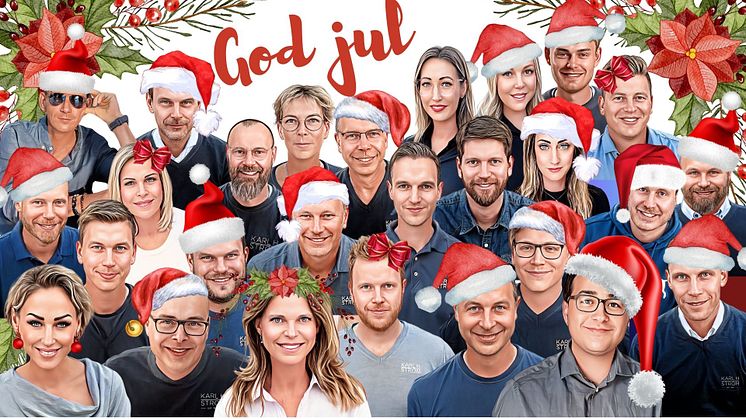 God jul och gott nytt år önskar alla vi på Karl H Ström 