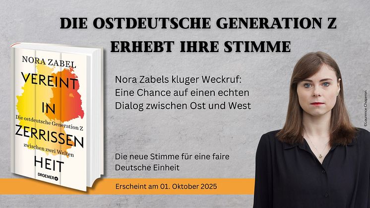 Vor grauem Hintergrund links das Buchcover in 3D sowie rechts ein Foto der Autorin.