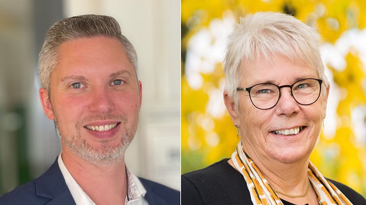 Christoffer Öqvist (M) och Monica Johansson (S). Pressbilder.