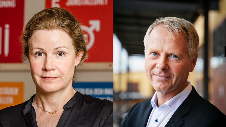 Christina Heilborn, Förbundssekreterare Riksförbundet FUB, och Christer Nylander, presskontakt och strategisk rådgivare, Stud