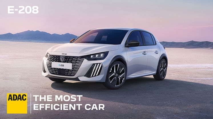 PEUGEOT E-208 & E-308 ER RANGERET SOM DE MEST EFFEKTIVE BILER PÅ MARKEDET I ADAC 2024 ECOTEST