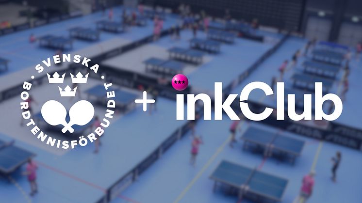 Svenska Bordtennisförbundet och inkClub inleder samarbete