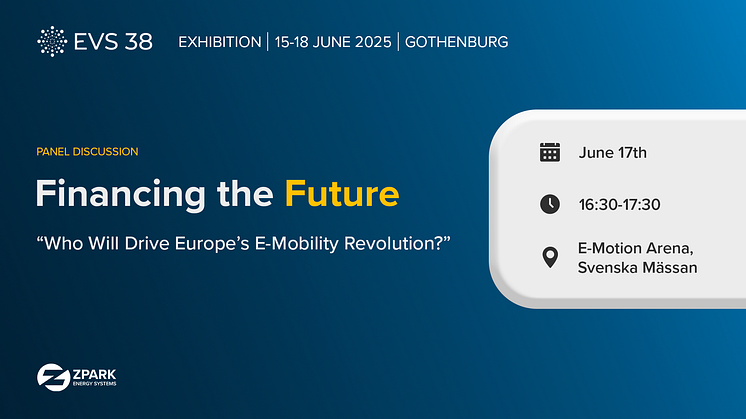 Zpark on EVS38 in Gothenburg, June 15-18