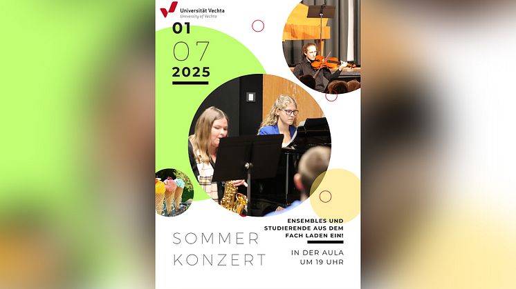 Öffentliches Sommerkonzert des Fachs Musik an der Universität Vechta
