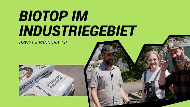 David von Pandora nutzt den Kompost von der EDG für sein Feuchtbiotop 