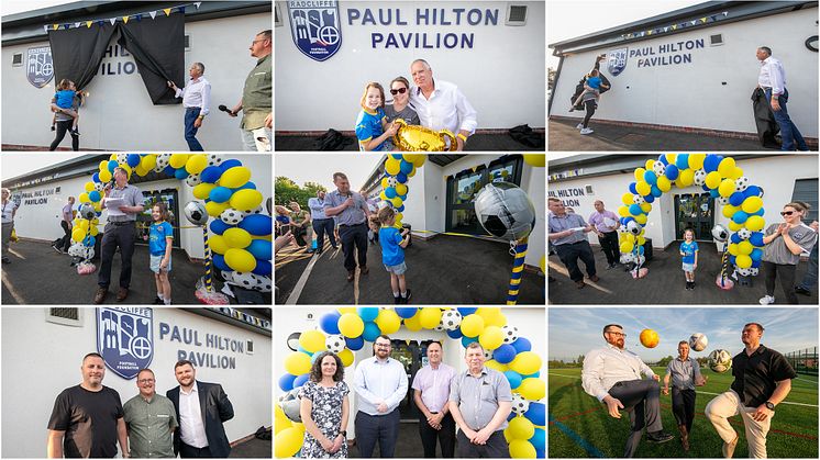 Images of the Paul Hilton Pavilion naming ceremony and official opening of Radcliffe 3G