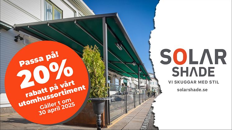 20% rabatt utomhussortiment - Vårkampanj