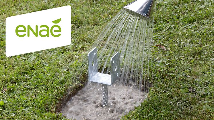 weber nomix enaé, en klimatförbättrad blandningsfri betong som möjliggör enkla fastgjutningar i mark